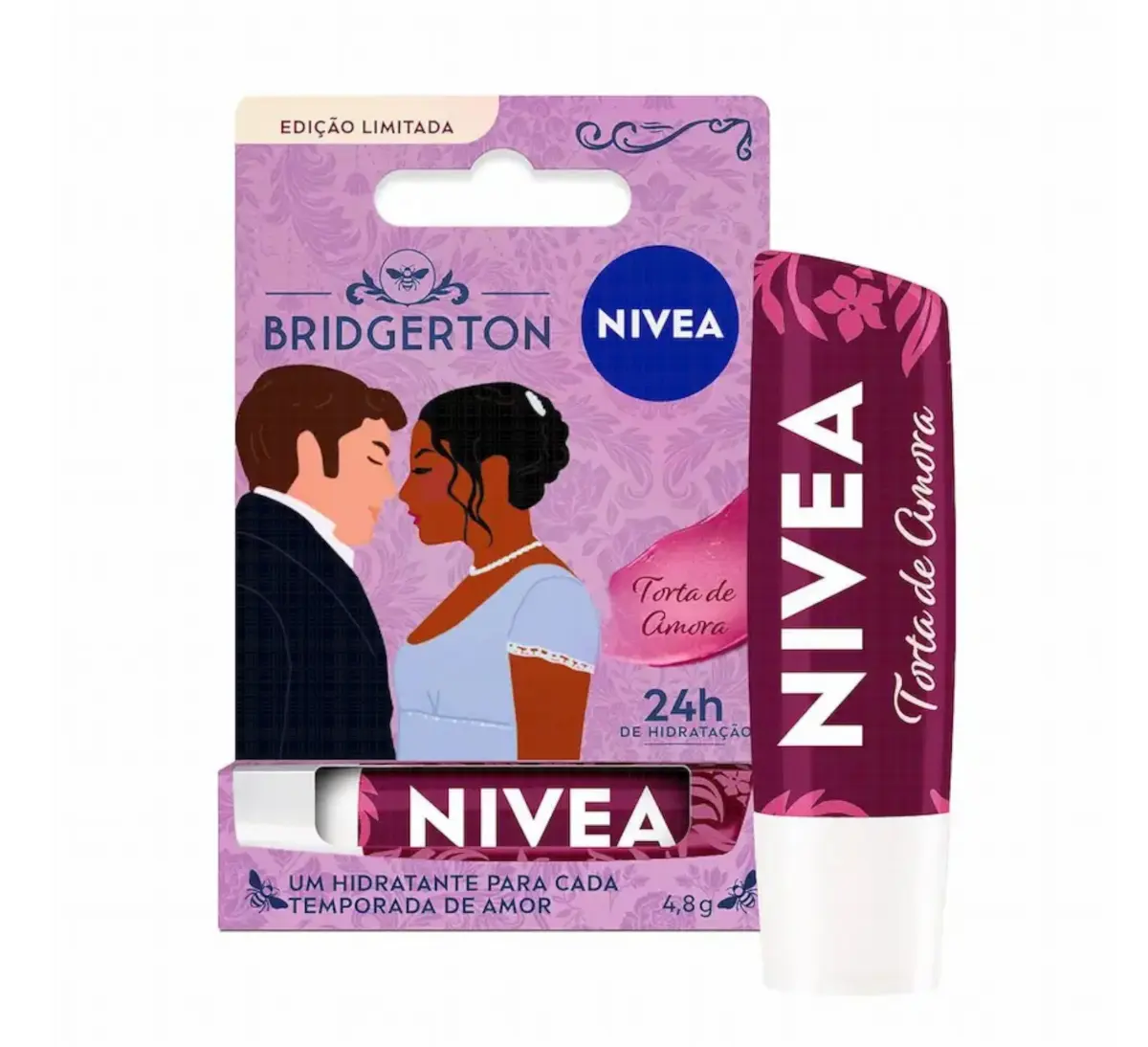 HIDRATANTE LABIAL NIVEA BRIDGERTON TORTA DE AMORA 4,8GR