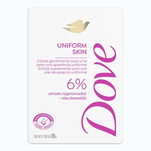 SABONETE DOVE UNIFORM SKIN 6% 135GR