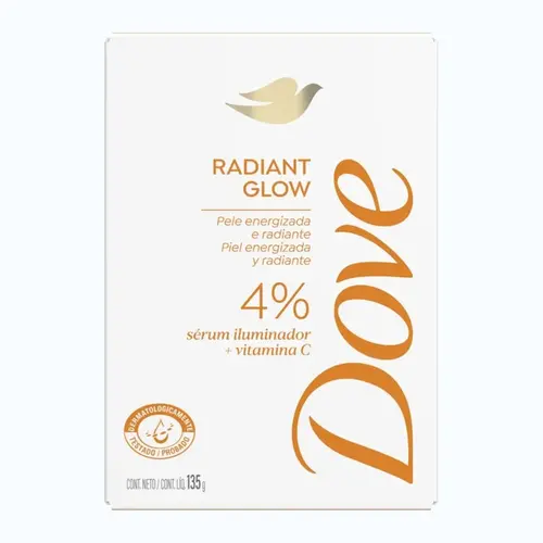 SABONETE DOVE RADIANT GLOW 4% 135GR