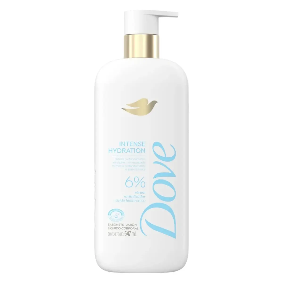 SABONETE LIQUIDO DOVE CORPORAL INTENSE HYDRATION 6% 547ML PUMP