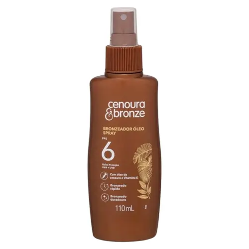 OLEO BRONZEADOR CENOURA&BRONZE FPS6 SPRAY 110ML