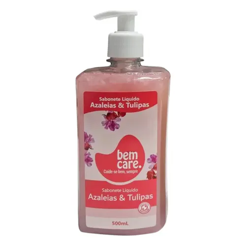 SABONETE LIQUIDO BEM CARE AZALEIAS E TULIPAS 500ML PUMP