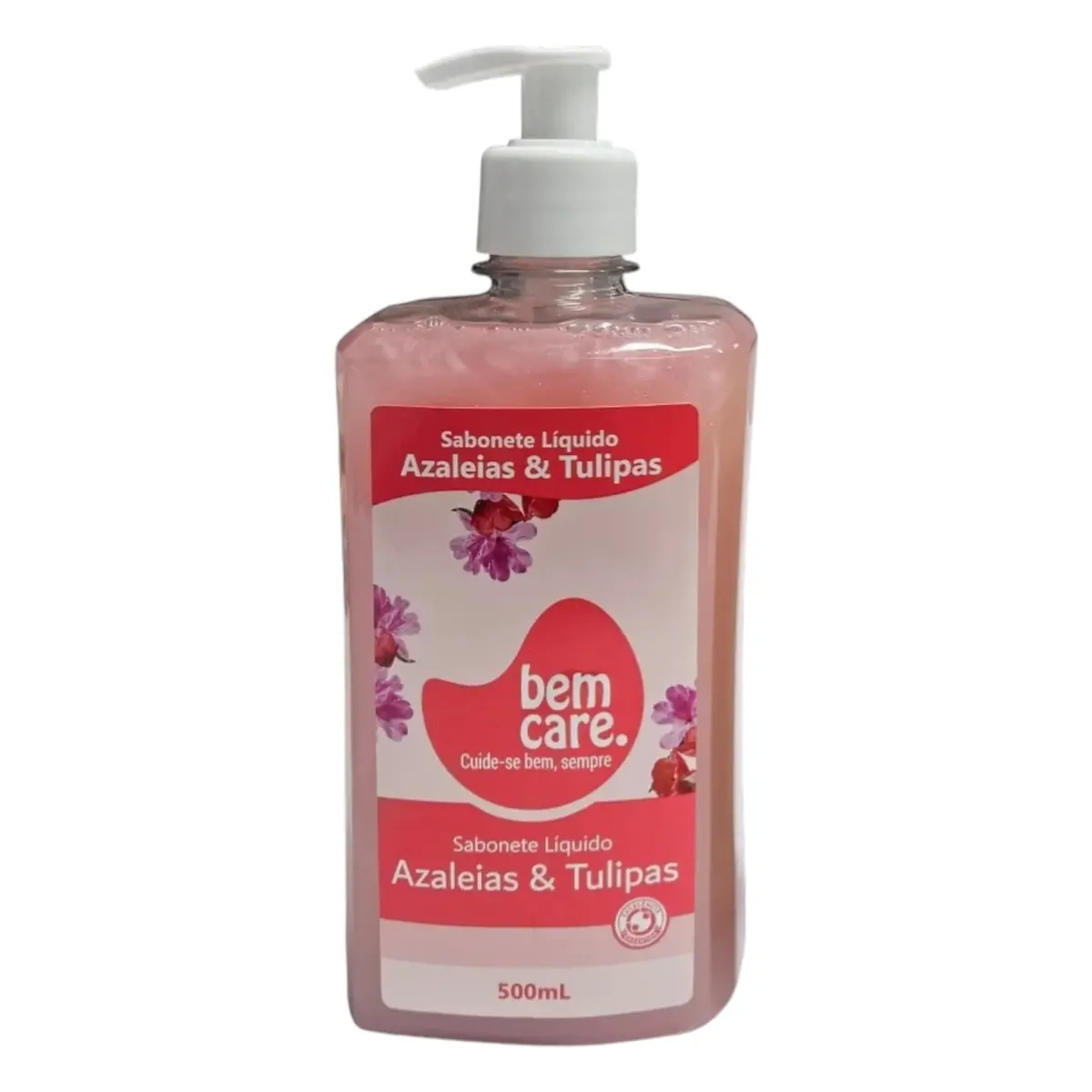 SABONETE LIQUIDO BEM CARE AZALEIAS E TULIPAS 500ML PUMP