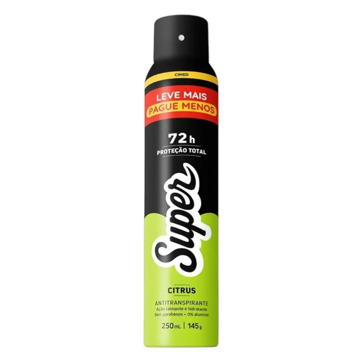 DESODORANTE SUPER CITRUS MASCULINO 72 HORAS AEROSOL 250ML