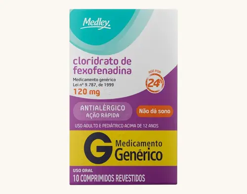FEXOFENADINA 120MG 10 COMPRIMIDOS GENERICO MEDLEY