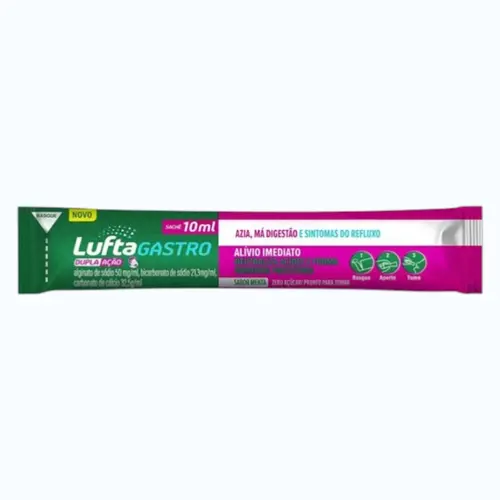 LUFTAGASTRO DUPLA ACAO SACHE 10ML MENTA