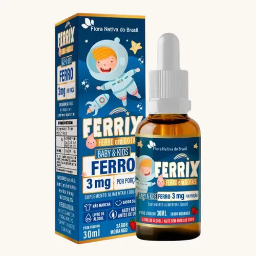 FERRIX KIDS GOTAS 30ML SABOR MORANGO