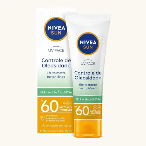 PROTETOR SOLAR FACIAL NIVEA SUN CONTROLE DE OLEOSIDADE FPS60 MEDIA  50ML