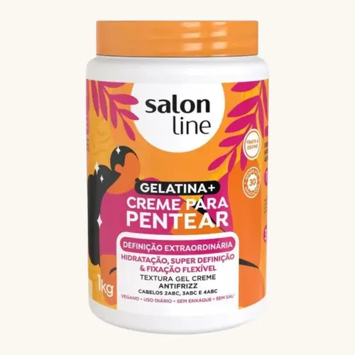 CREME DE PENTEAR SALON LINE GELATINA+DEFINICAO EXTRAORDINARIA 1KG