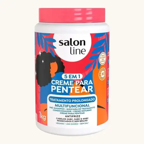 CREME DE PENTEAR SALON LINE 5 EM 1 TRATAMENTO PROLONGADO 1KG