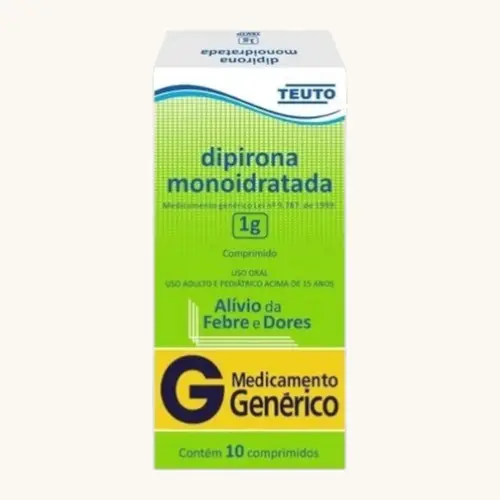 DIPIRONA 1GR 10 COMPRIMIDOS GENERICO TEUTO