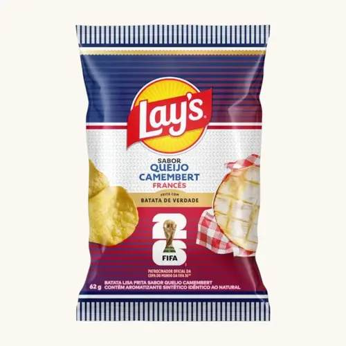 SALGADINHO LAYS COPA QUEIJO CHAMEMBERT 62GR