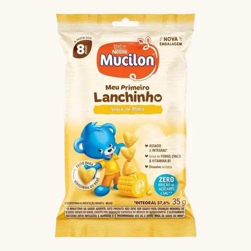 MUCILON SNACK MILHO 35GR MAIOR DE 8 MESES
