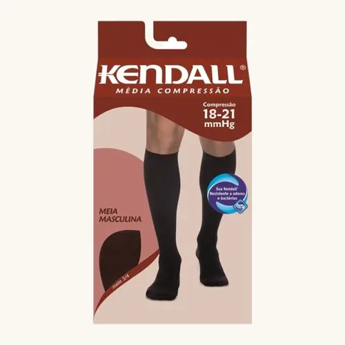 MEIA KENDALL CURTA SEM PONTEIRA CASTANHO G (REF:411953)