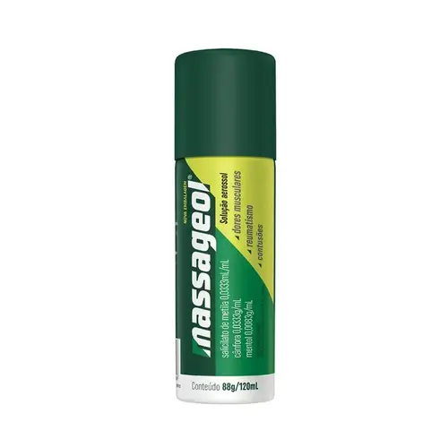 MASSAGEOL AEROSSOL 120ML SALICILATO DE METILA + CANFORA + MENTOL
