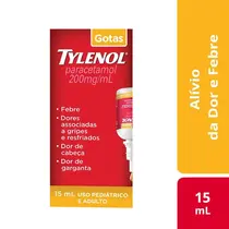 TYLENOL 200MG GOTAS 15ML PARACETAMOL