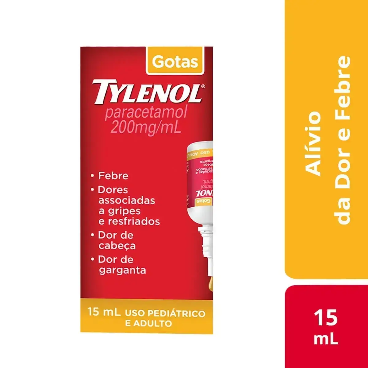 TYLENOL 200MG GOTAS 15ML PARACETAMOL