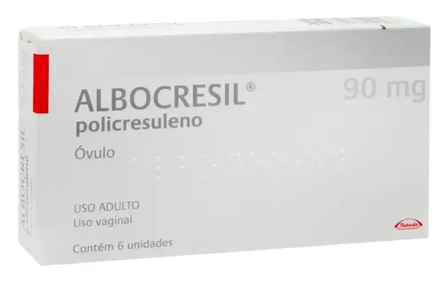ALBOCRESIL 90MG 6 OVULOS POLICRESULENO