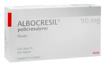 ALBOCRESIL 90MG 6 OVULOS POLICRESULENO