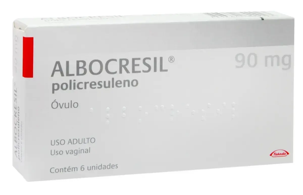 ALBOCRESIL 90MG 6 OVULOS POLICRESULENO