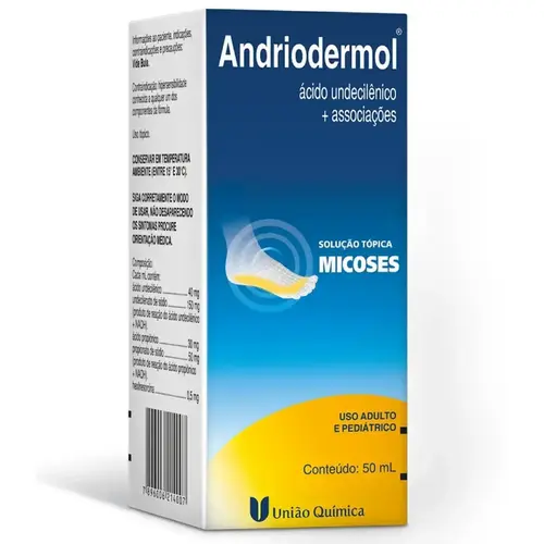 ANDRIODERMOL LOCAO 50ML ACIDO UNDECILENICO + ASSOCIACAO