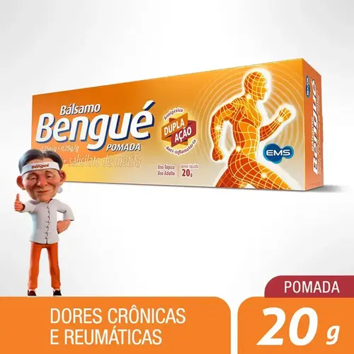 BALSAMO BENGUE POMADA 20GR SALICILATO DE METILA + CANFORA + MENTOL