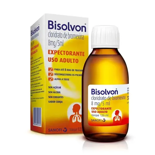 BISOLVON XAROPE ADULTO 1,6MG/ML 120ML SABOR CEREJA BROMEXINA