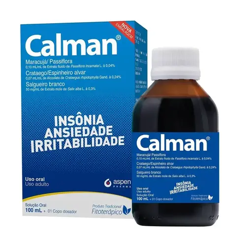 CALMAN LIQUIDO 100ML PASSIFLORA INCARNATA + ASSOCIACAO