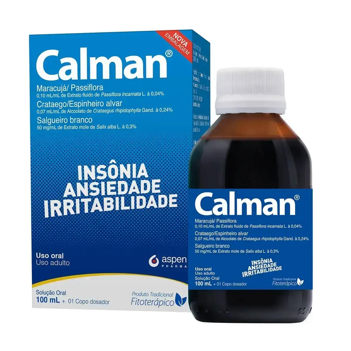 CALMAN LIQUIDO 100ML PASSIFLORA INCARNATA + ASSOCIACAO