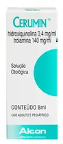 CERUMIN 0,4+140MG/ML 8ML OTOLOGICO TROLAMINA + HIDROXIQUINOLINA