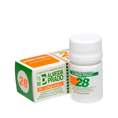 COMPLEMENTO HOMEOPATICO ALMEIDA PRADO NUMERO 28 60 COMPRIMIDOS MENOPAUSA
