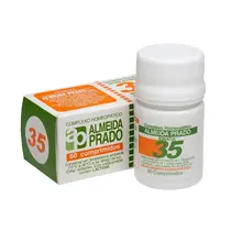 COMPLEMENTO HOMEOPATICO ALMEIDA PRADO NUMERO 35 60 COMPRIMIDOS NERVOSISMO