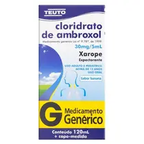 AMBROXOL ADULTO 30MG/5ML 120ML GENERICO TEUTO AMBROXOL