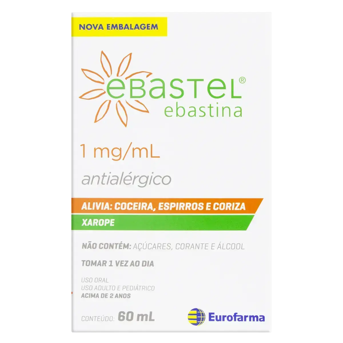 EBASTEL 1MG/ML  XAROPE 60ML EBASTINA