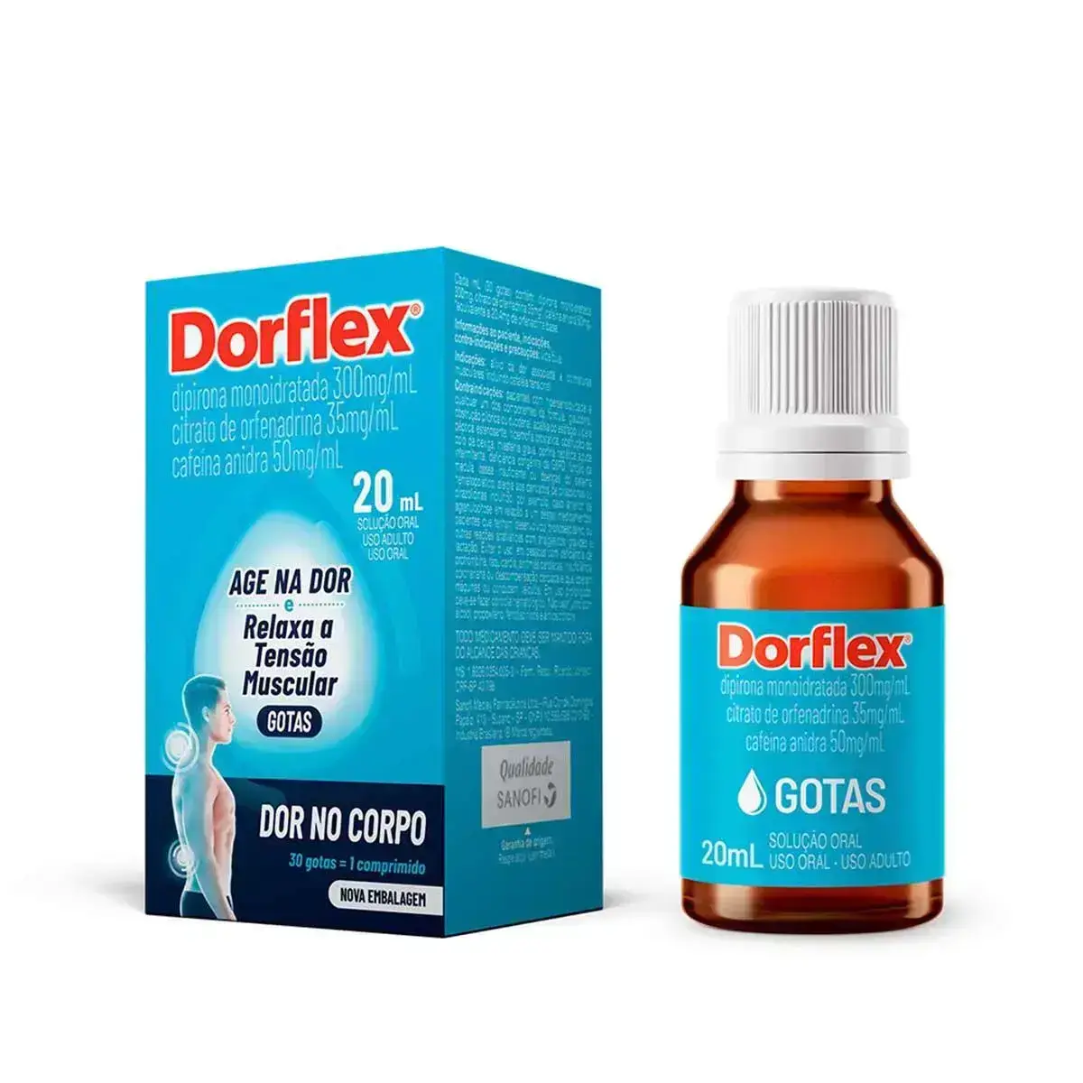 DORFLEX GOTAS 20ML ORFENADRINA CITRATO + DIPIRONA + CAFEINA