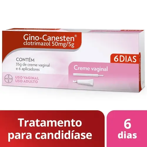 GINO-CANESTEN 10MG/G CREME VAGINAL 35GR + 6 APLICADORES CLOTRIMAZOL