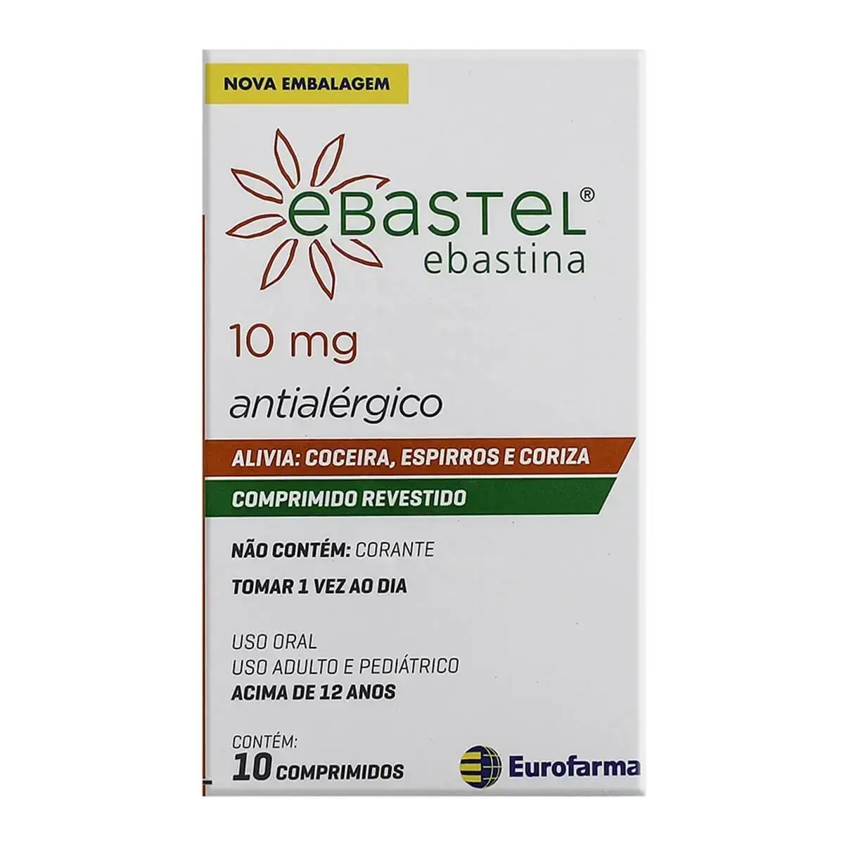 EBASTEL 10MG 10 COMPRIMIDOS EBASTINA