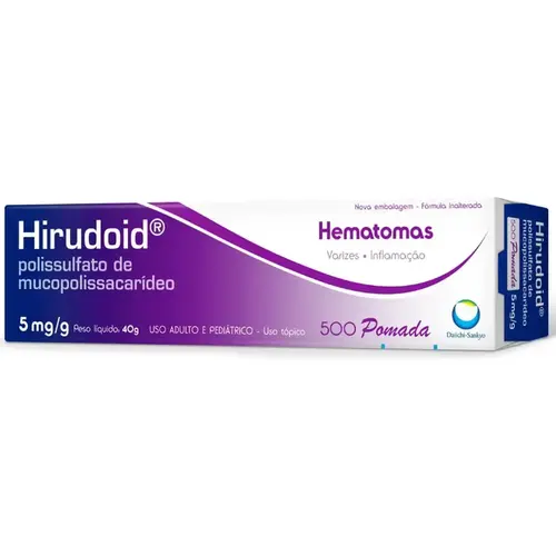 HIRUDOID 500MG POMADA 40GR MUCOPOLISSACARIDEO POLISSULFATO