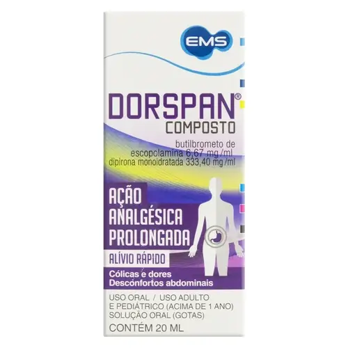 DORSPAN GOTAS 6,67+333,4MG/ML 20ML ESCOPOLAMINA BUTILBROMETO + DIPIRONA SODICA