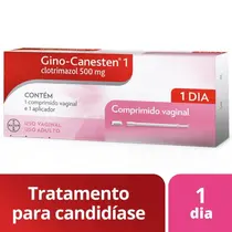 GINO-CANESTEN 500MG 1 COMPRIMIDOS VAGINAL + 1 APLICADOR CLOTRIMAZOL