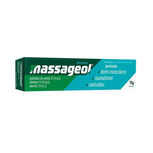 MASSAGEOL POMADA 15GR SALICILATO DE METILA + CANFORA + MENTOL