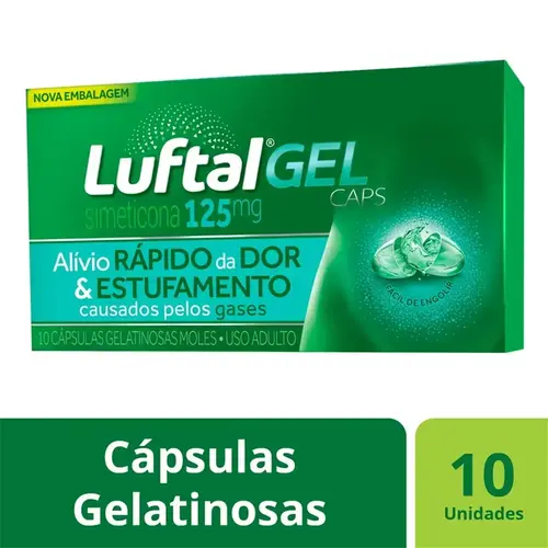 LUFTAL MAX GEL 125MG 10 CAPSULAS SIMETICONA