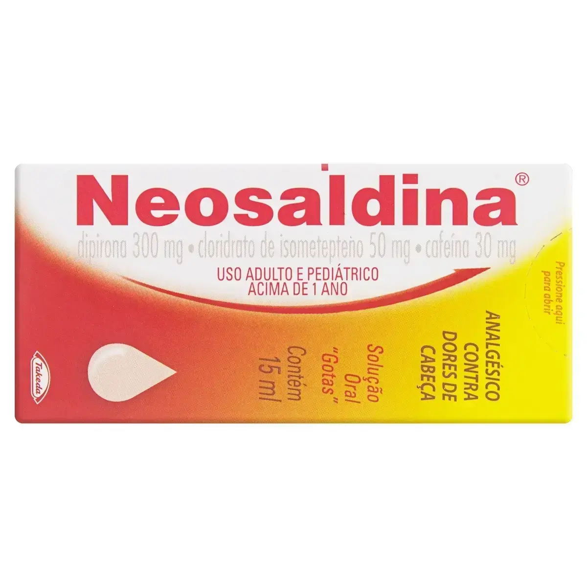 NEOSALDINA GOTAS 15ML DIPIRONA + ISOMETEPTENO + CAFEINA