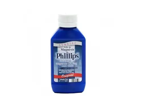 LEITE DE MAGNESIA PHILLIPS 120ML HIDROXIDO DE MAGNESIO