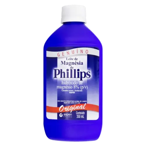 LEITE DE MAGNESIA PHILLIPS 350ML HIDROXIDO DE MAGNESIO