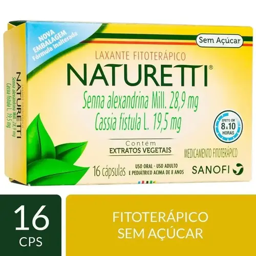 NATURETTI 28,9MG+19,5MG 16 CAPSULAS SENNA ALEXANDRINA MILL