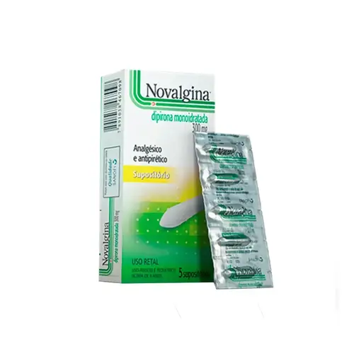 NOVALGINA INFANTIL 300MG COM 5 SUPOSITORIOS DIPIRONA SODICA