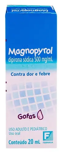 MAGNOPYROL 500MG/ML GOTAS 20ML DIPIRONA SODICA