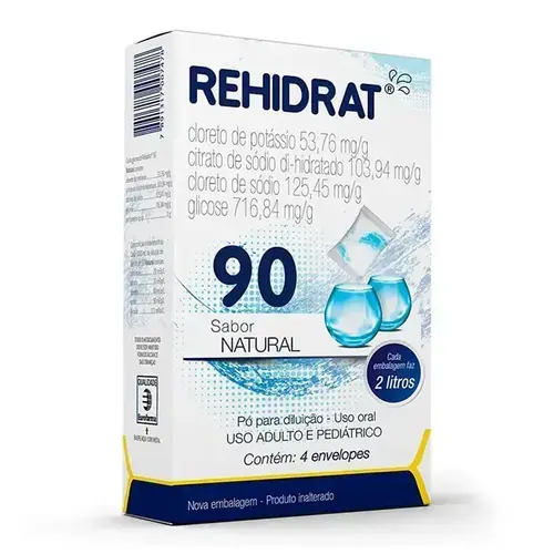 REHIDRAT 90 1ENVELOPE SODIO CLORETO + POTASSIO CITRATO + SODIO CITRATO + GLICOSE