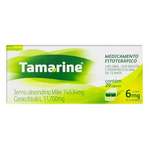 TAMARINE 6MG 20 CAPSULAS SENNA ALEXANDRINA MILL